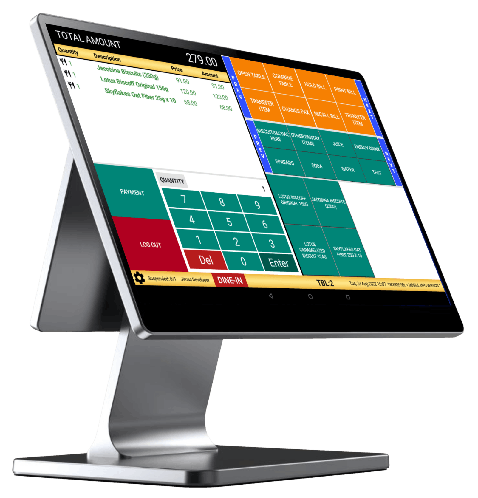 TSCeres POS Touchscreen Interface